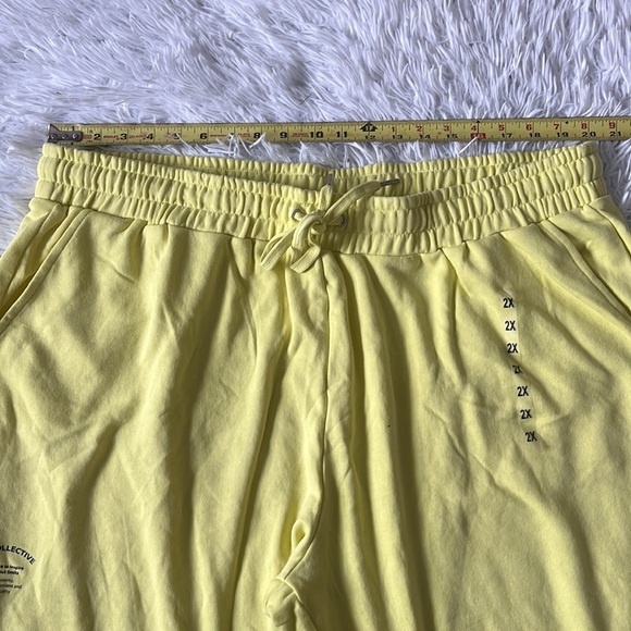 Psk collective cannary yellow joggers New without tags size 2X - Picture 4 of 10